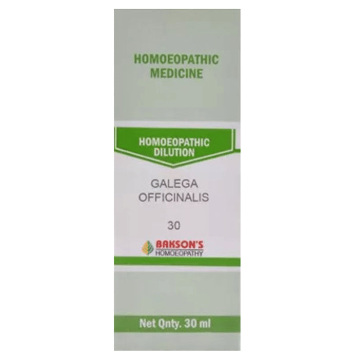 Bakson's Homeopathy Galega Officinalis Dilution 30 - Classic Derma