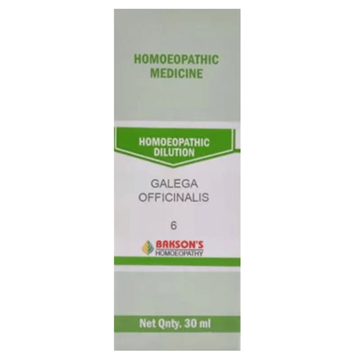 Bakson's Homeopathy Galega Officinalis Dilution 6 CH - Classic Derma