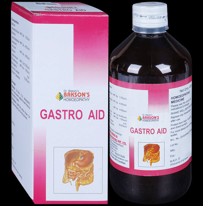 Bakson's Homeopathy Gastro Aid Syrup - Classic Derma