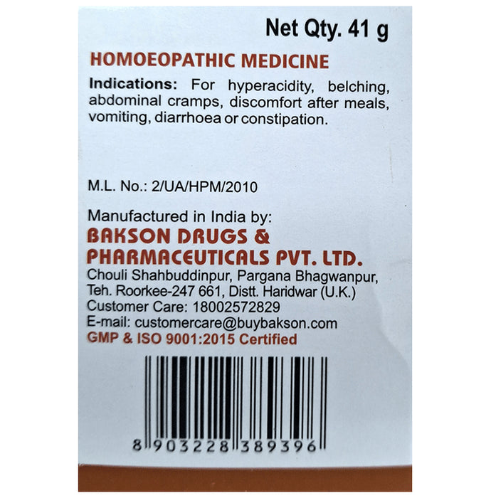 Bakson's Homeopathy Gastro Aid Tablet