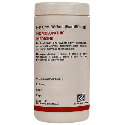 Bakson's Homeopathy Gastro Aid Tablet