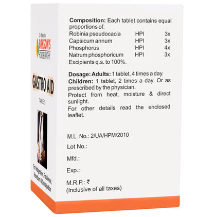 Bakson's Homeopathy Gastro Aid Tablet
