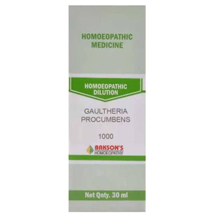 Bakson's Homeopathy Gaultheria Procumbens Dilution 1000 CH - Classic Derma