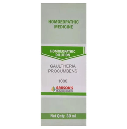 Bakson's Homeopathy Gaultheria Procumbens Dilution 1000 CH - Classic Derma