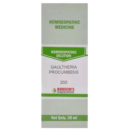 Bakson's Homeopathy Gaultheria Procumbens Dilution 200 - Classic Derma