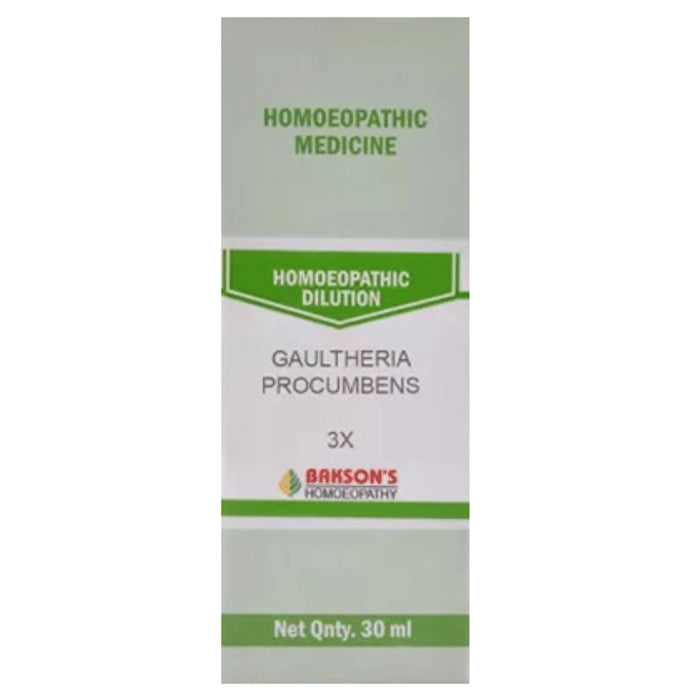 Bakson's Homeopathy Gaultheria Procumbens Dilution 3X - Classic Derma