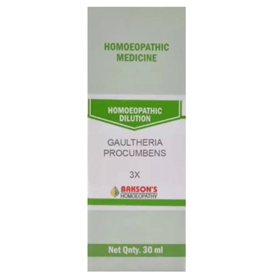 Bakson's Homeopathy Gaultheria Procumbens Dilution 3X - Classic Derma