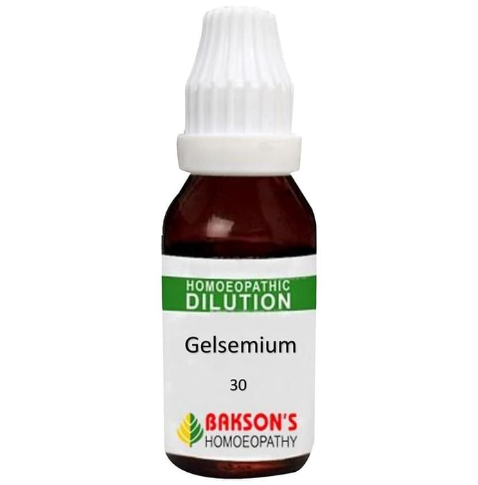 Bakson's Homeopathy Gelsemium Dilution 30 CH - Classic Derma