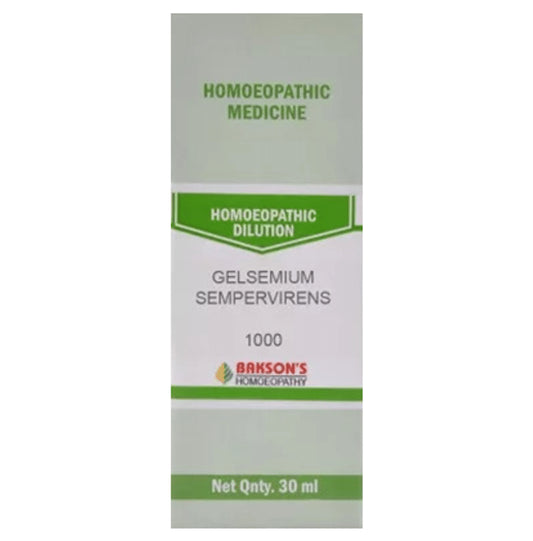 Bakson's Homeopathy Gelsemium Sempervirens Dilution 1000 CH - Classic Derma