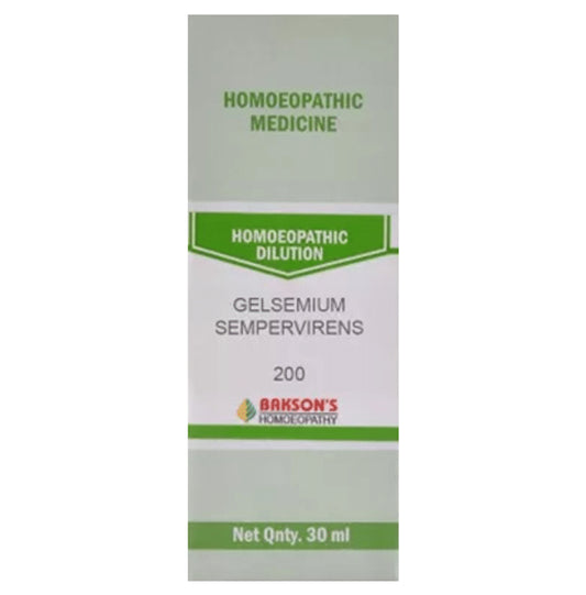 Bakson's Homeopathy Gelsemium Sempervirens Dilution 200 - Classic Derma
