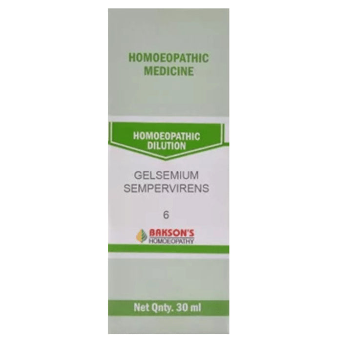 Bakson's Homeopathy Gelsemium Sempervirens Dilution 6 CH - Classic Derma