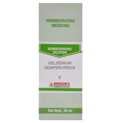 Bakson's Homeopathy Gelsemium Sempervirens Dilution 6 CH - Classic Derma