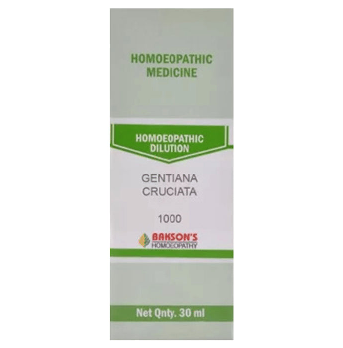 Bakson's Homeopathy Gentiana Cruciata Dilution 1000 CH - Classic Derma