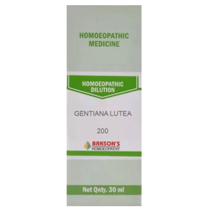 Bakson's Homeopathy Gentiana Lutea Dilution 200 - Classic Derma