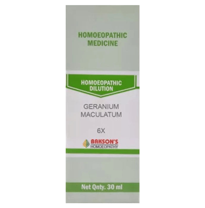 Bakson's Homeopathy Geranium Maculatum Dilution 6X - Classic Derma