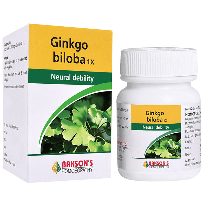 Bakson's Homeopathy Ginkgo Biloba 1X - Classic Derma