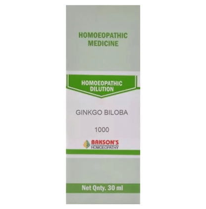 Bakson's Homeopathy Ginkgo Biloba Dilution 1000 CH - Classic Derma