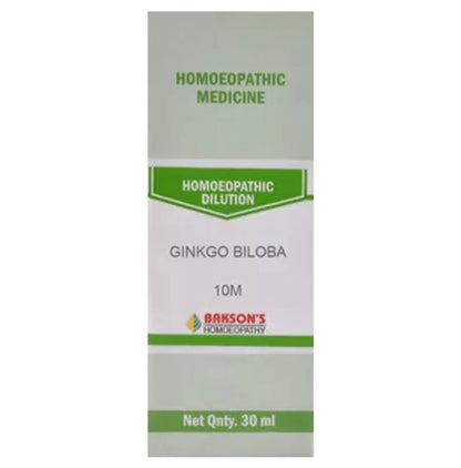 Bakson's Homeopathy Ginkgo Biloba Dilution 10M - Classic Derma