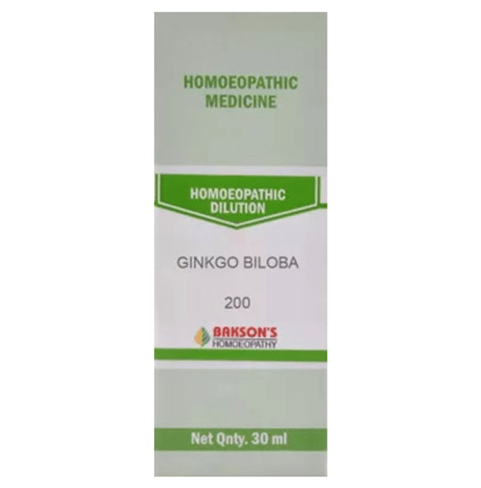 Bakson's Homeopathy Ginkgo Biloba Dilution 200 - Classic Derma