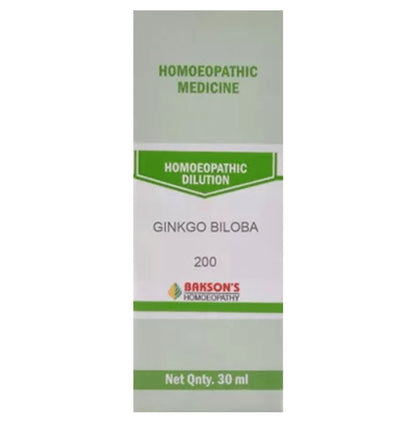 Bakson's Homeopathy Ginkgo Biloba Dilution 200 - Classic Derma