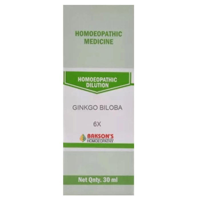 Bakson's Homeopathy Ginkgo Biloba Dilution 6X - Classic Derma