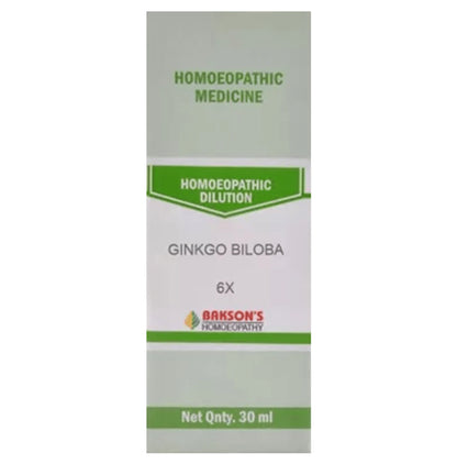 Bakson's Homeopathy Ginkgo Biloba Dilution 6X - Classic Derma