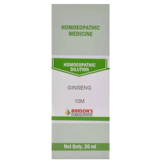 Bakson's Homeopathy Ginseng Dilution 10M - Classic Derma