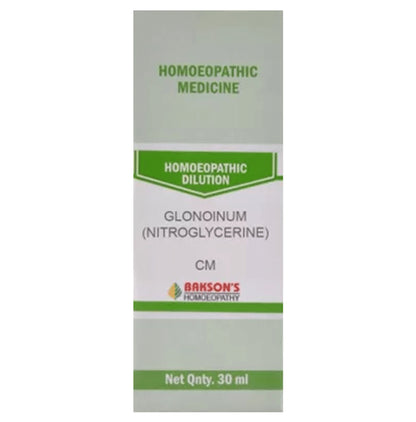 Bakson's Homeopathy Glonoinum (Nitroglycerine) Dilution CM - Classic Derma