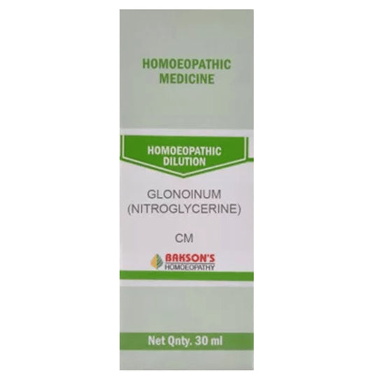 Bakson's Homeopathy Glonoinum (Nitroglycerine) Dilution CM - Classic Derma