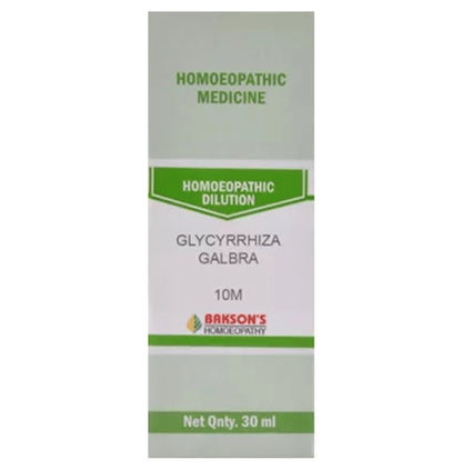 Bakson's Homeopathy Glycyrrhiza Galbra Dilution 10M - Classic Derma