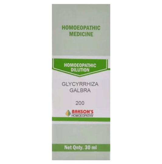 Bakson's Homeopathy Glycyrrhiza Galbra Dilution 200 - Classic Derma