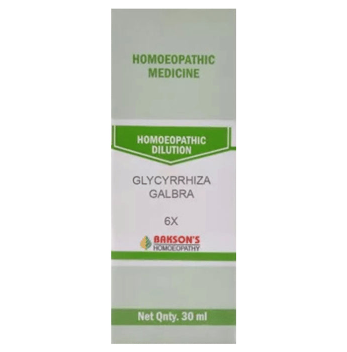 Bakson's Homeopathy Glycyrrhiza Galbra Dilution 6X - Classic Derma