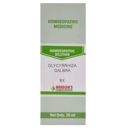 Bakson's Homeopathy Glycyrrhiza Galbra Dilution 6X - Classic Derma