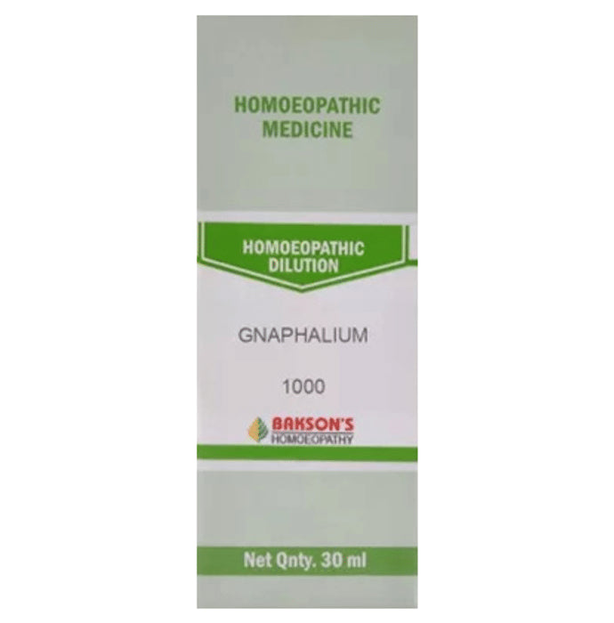 Bakson's Homeopathy Gnaphalium Dilution 1000 CH - Classic Derma