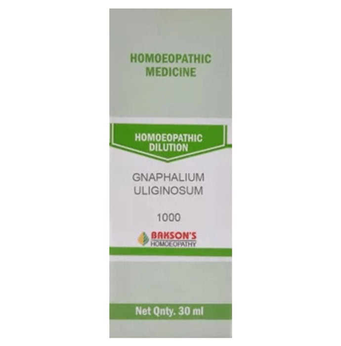 Bakson's Homeopathy Gnaphalium Uliginosum Dilution 1000 CH - Classic Derma