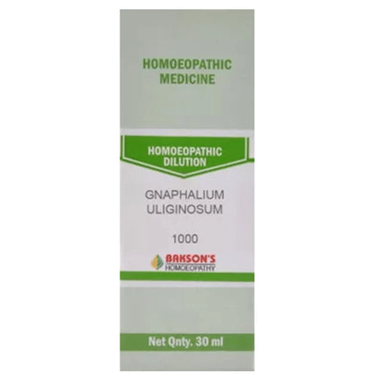 Bakson's Homeopathy Gnaphalium Uliginosum Dilution 1000 CH - Classic Derma