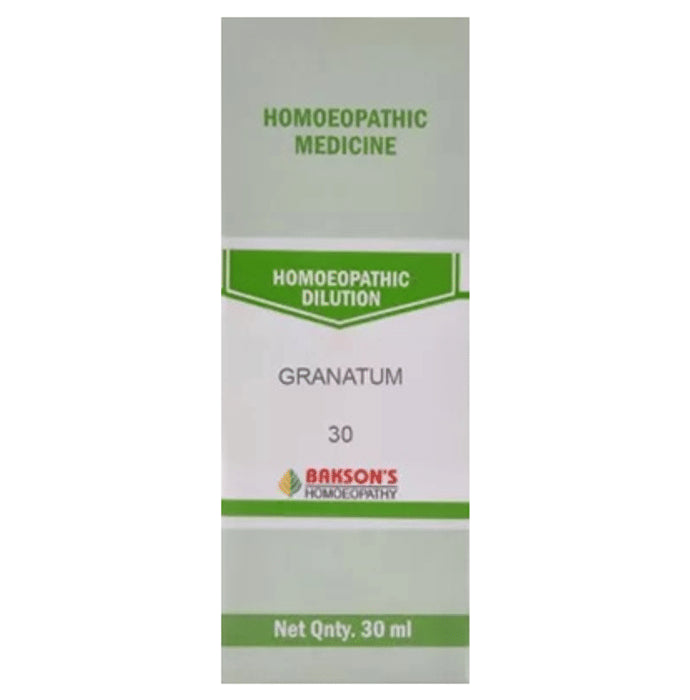 Bakson's Homeopathy Granatum Dilution 30 - Classic Derma