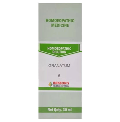 Bakson's Homeopathy Granatum Dilution 6 CH - Classic Derma