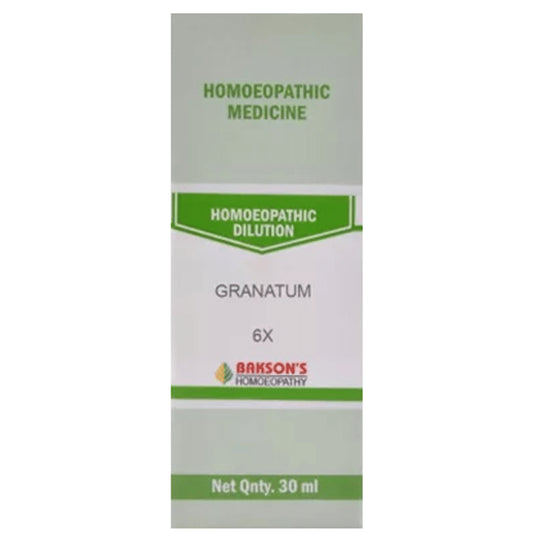 Bakson's Homeopathy Granatum Dilution 6X - Classic Derma