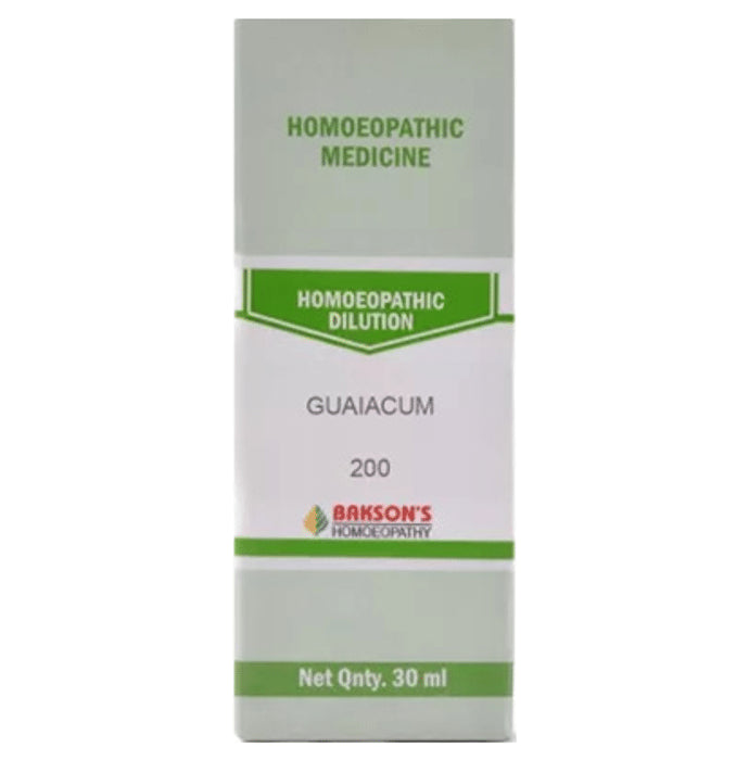 Bakson's Homeopathy Guaiacum Dilution 200 - Classic Derma