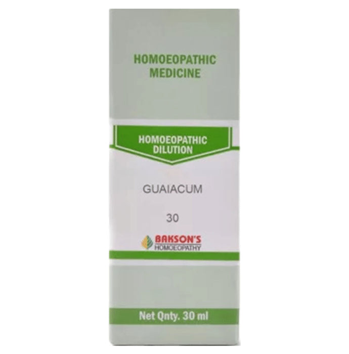 Bakson's Homeopathy Guaiacum Dilution 30 - Classic Derma