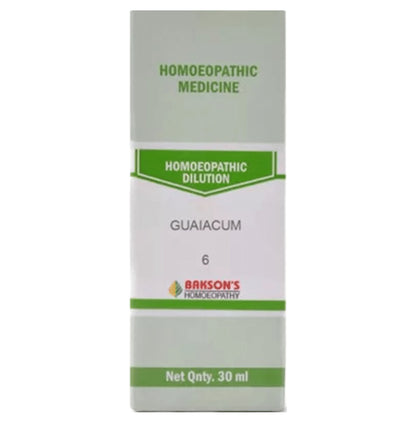 Bakson's Homeopathy Guaiacum Dilution 6 CH - Classic Derma