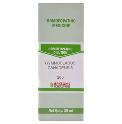 Bakson's Homeopathy Gymnocladus Canadensis Dilution 200 - Classic Derma