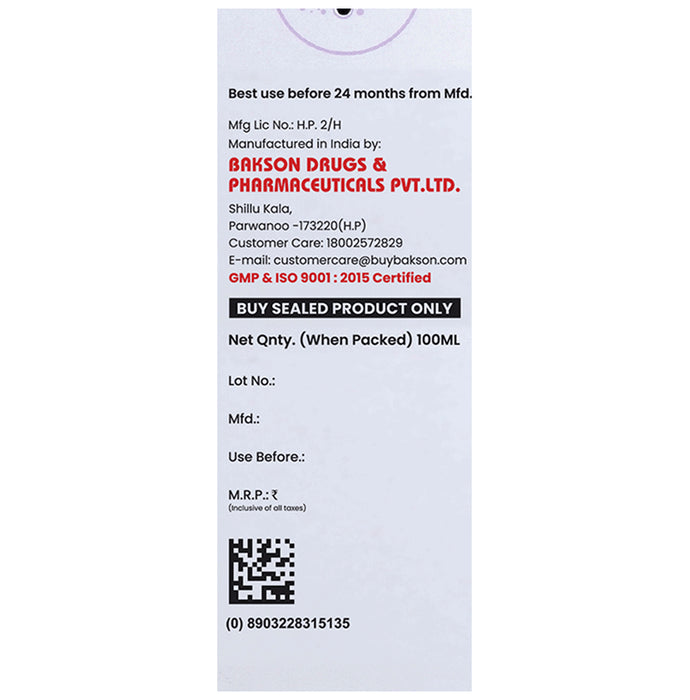 Bakson's Homeopathy Hair Reviver Liquid with 2 Sachet of 8ml Arnica Shampoo Free