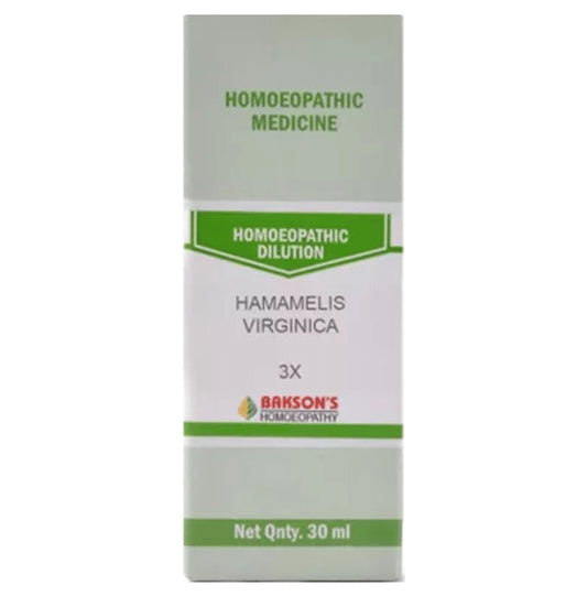 Bakson's Homeopathy Hamamelis Virginica Dilution 3X - Classic Derma