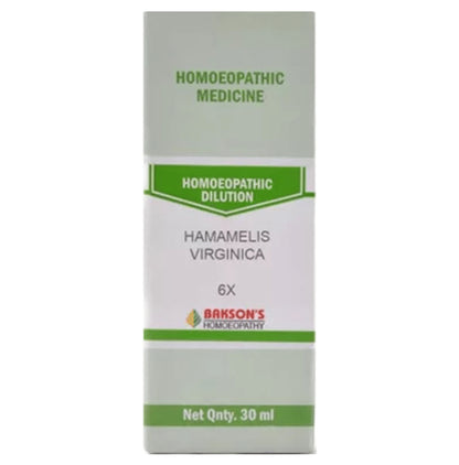 Bakson's Homeopathy Hamamelis Virginica Dilution 6X - Classic Derma