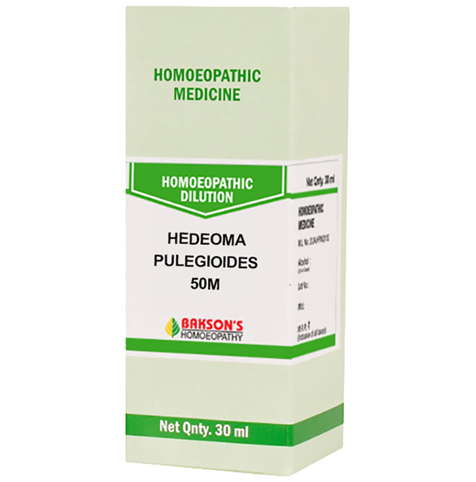 Bakson's Homeopathy Hedeoma Pulegioides Dilution 50M - Classic Derma