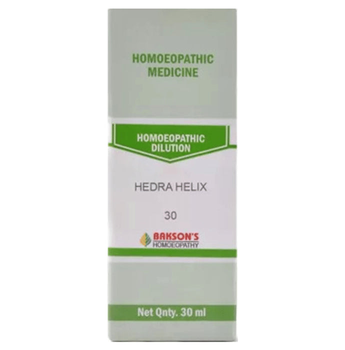 Bakson's Homeopathy Hedra Helix Dilution 30 - Classic Derma