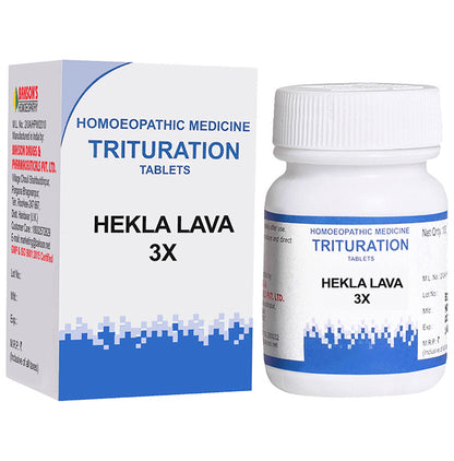 Bakson's Homeopathy Hekla Lava Trituration Tablet 3X - Classic Derma