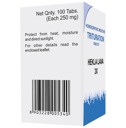 Bakson's Homeopathy Hekla Lava Trituration Tablet 3X